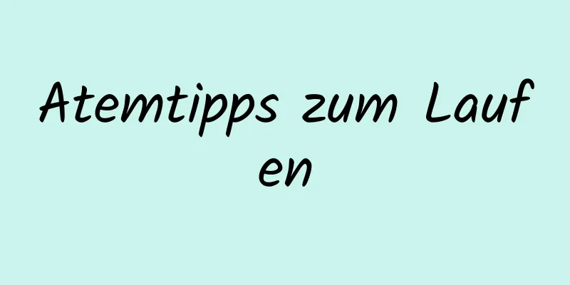 Atemtipps zum Laufen