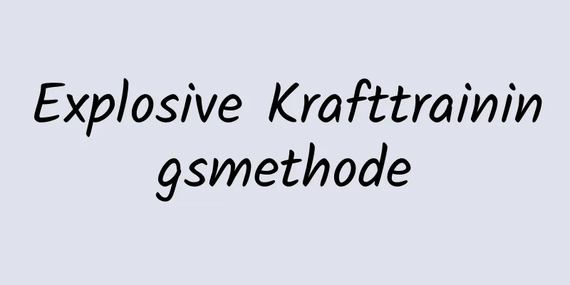 Explosive Krafttrainingsmethode