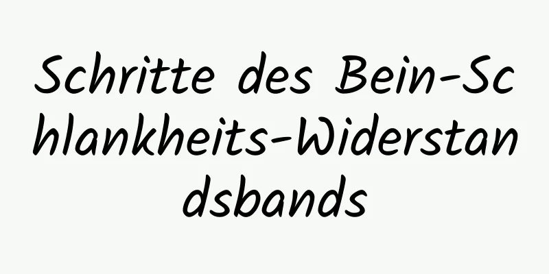 Schritte des Bein-Schlankheits-Widerstandsbands