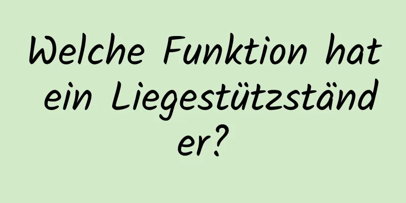 Welche Funktion hat ein Liegestützständer?