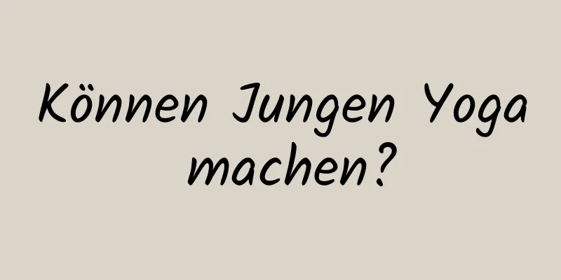 Können Jungen Yoga machen?