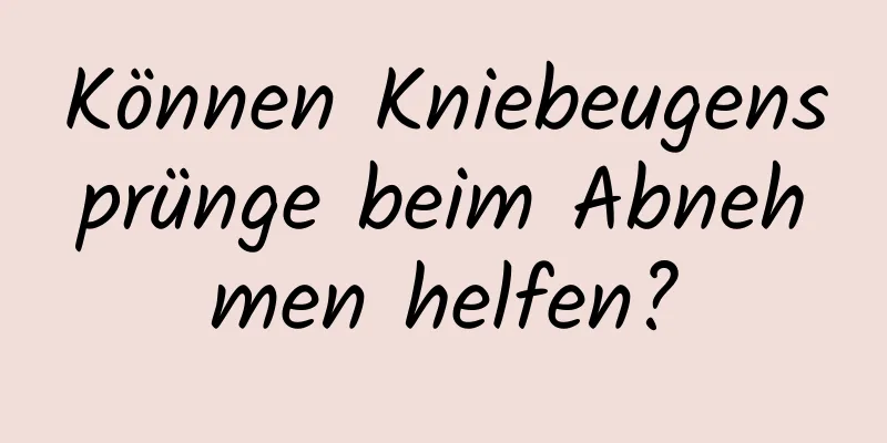 Können Kniebeugensprünge beim Abnehmen helfen?