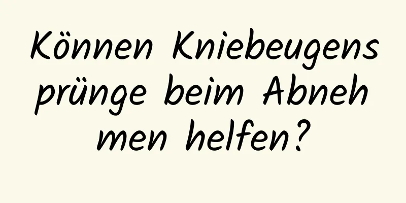 Können Kniebeugensprünge beim Abnehmen helfen?