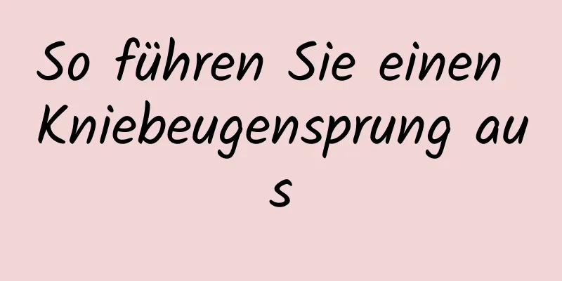 So führen Sie einen Kniebeugensprung aus