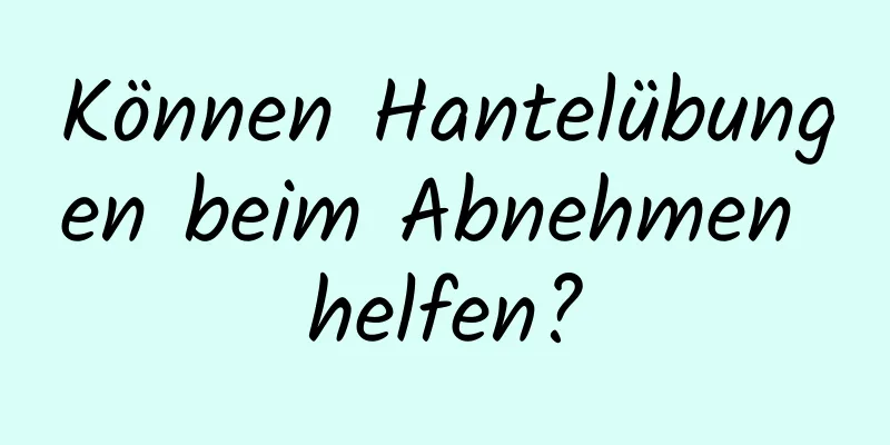 Können Hantelübungen beim Abnehmen helfen?