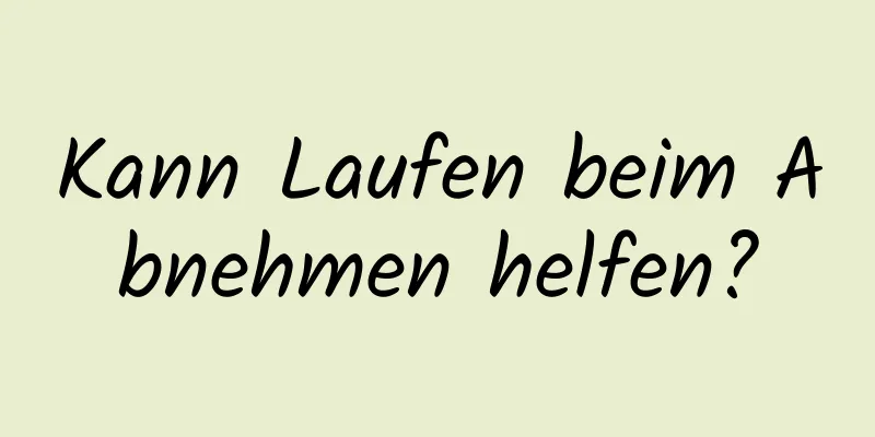 Kann Laufen beim Abnehmen helfen?