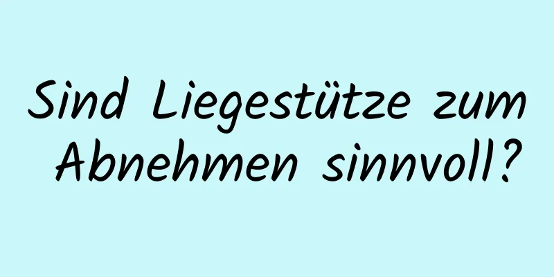 Sind Liegestütze zum Abnehmen sinnvoll?