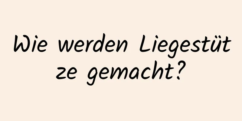 Wie werden Liegestütze gemacht?