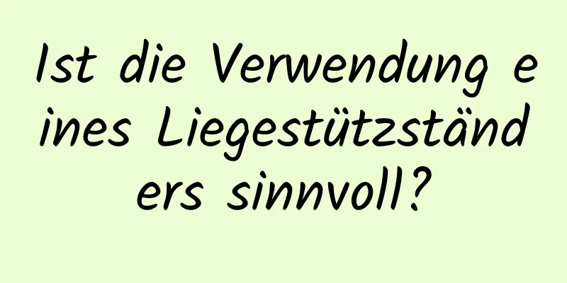 Ist die Verwendung eines Liegestützständers sinnvoll?