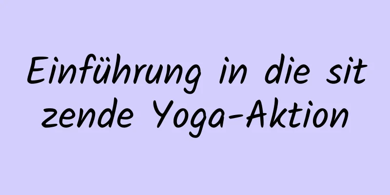 Einführung in die sitzende Yoga-Aktion