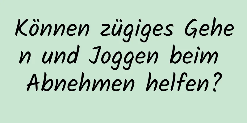 Können zügiges Gehen und Joggen beim Abnehmen helfen?