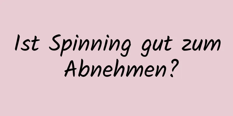 Ist Spinning gut zum Abnehmen?