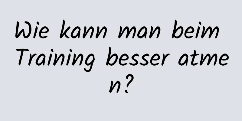 Wie kann man beim Training besser atmen?