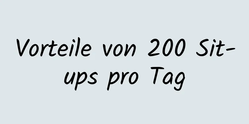 Vorteile von 200 Sit-ups pro Tag