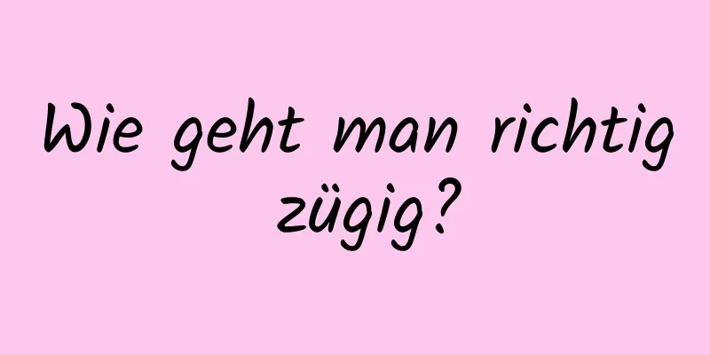 Wie geht man richtig zügig?