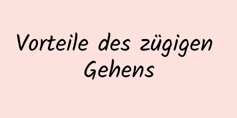 Vorteile des zügigen Gehens