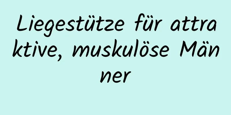 Liegestütze für attraktive, muskulöse Männer