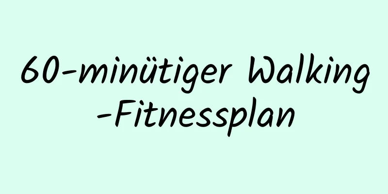 60-minütiger Walking-Fitnessplan