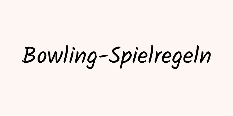 Bowling-Spielregeln