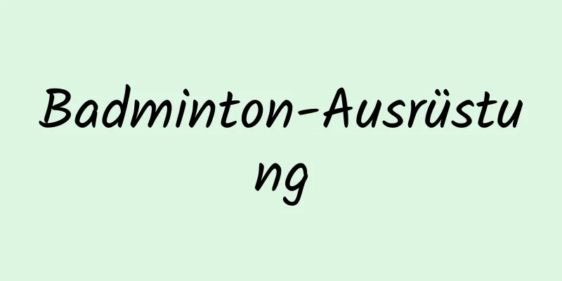 Badminton-Ausrüstung