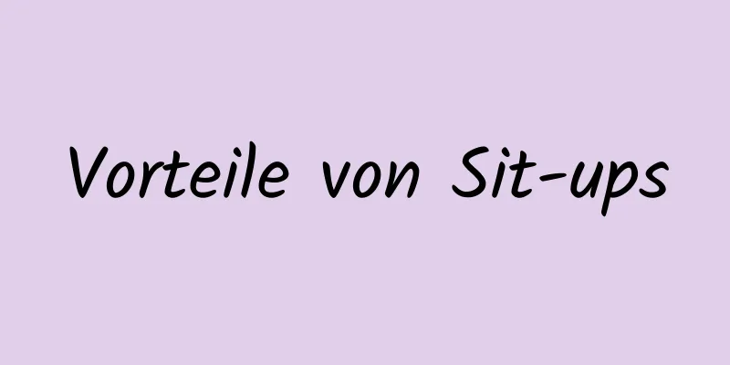 Vorteile von Sit-ups