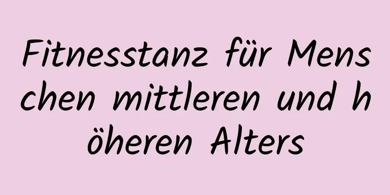 Fitnesstanz für Menschen mittleren und höheren Alters