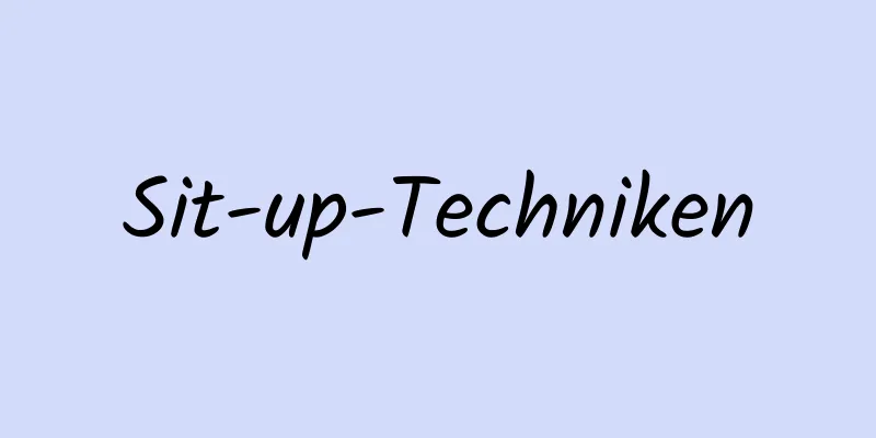 Sit-up-Techniken